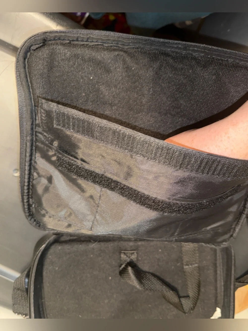 Men's Black Leather Crossbody Bag